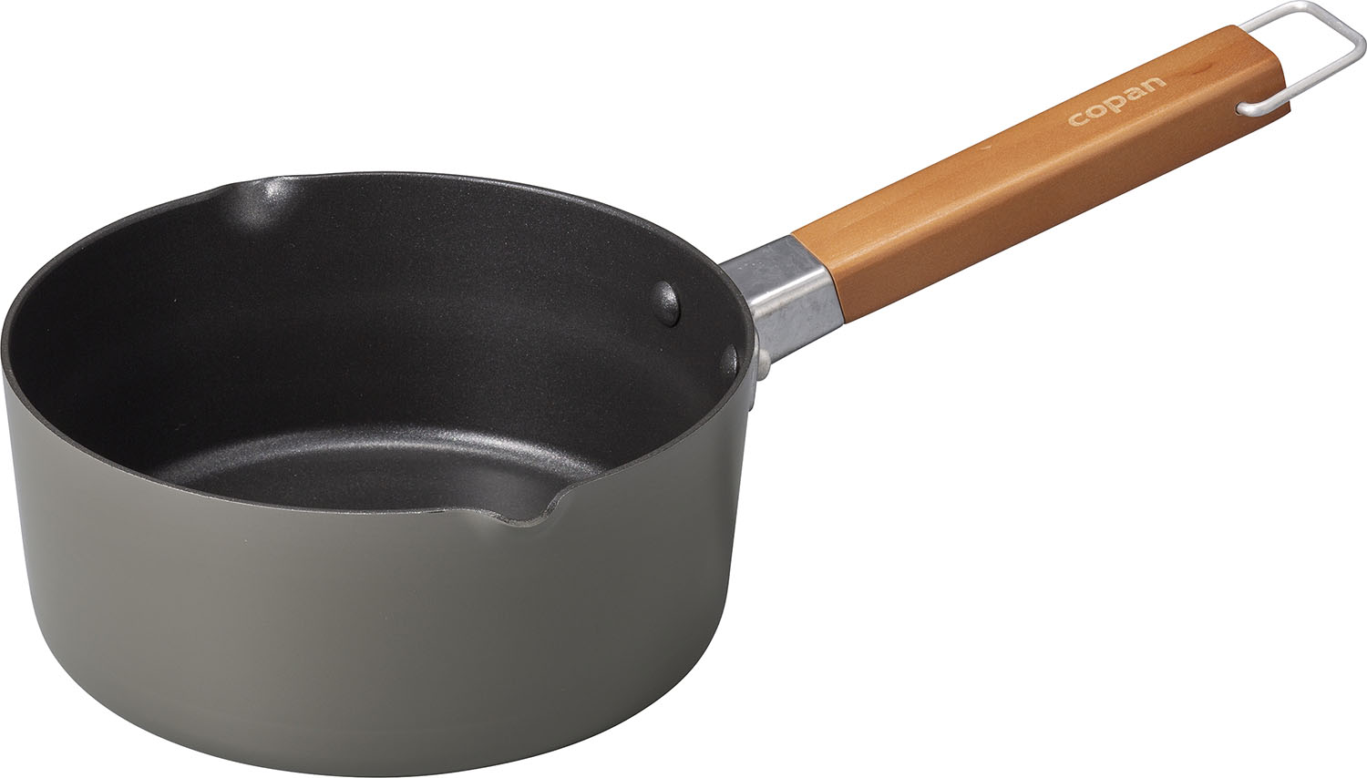 【12/3 20時から全品3%OFFクーポン&Pアップ】 コパン copan アウトドア IH対応ちょこっとミルクパン16cmアッシュグレー 片手鍋 調理器具 クッカー ミニサイズ 小型 コンパクト 両側注ぎ口 料理 クッキング 時短 キッチン 朝食 868552