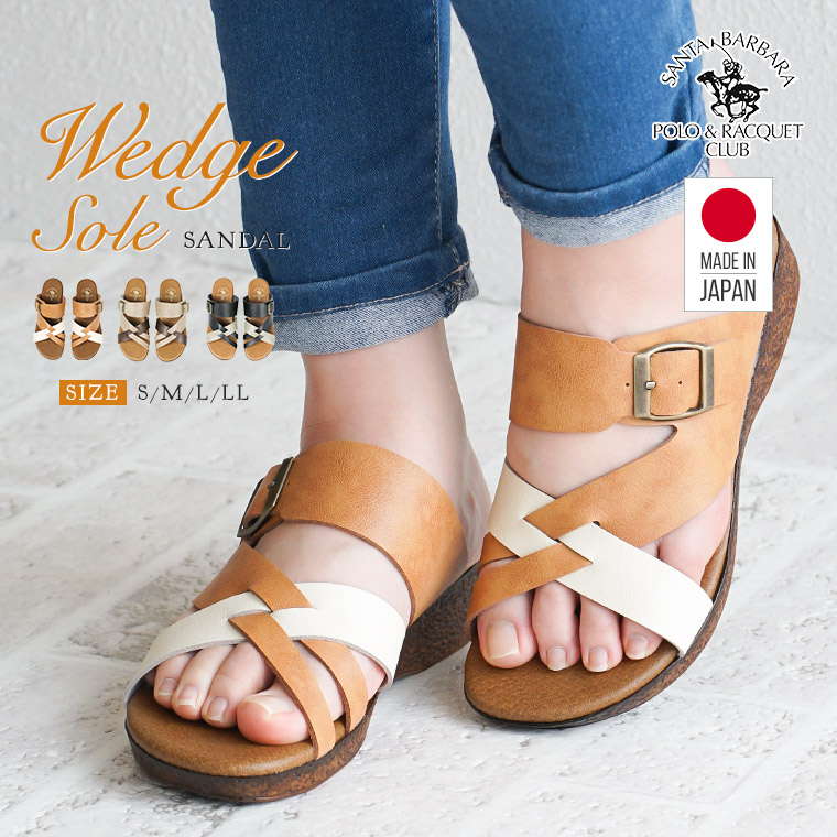 サンダル レディース ぺたんこ 歩きやすい 日本製 サンダル レディース つっかけ ヒール ウェッジソール サンダル 厚底 痛くない 軽量 軽い ミュール サン...