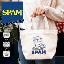 SPAM スパム トートバッグ レディース ミニトートバッグ キャンバス マザーズバッグ ランチバッグ 小さめ かわいい おしゃれ 布 ミニ シンプル 自立 マ...