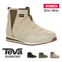teva ショートブーツ レディース 撥水加工 裏起毛 暖かい 防寒 秋 冬 キャンプシューズ アウトドア 歩きやすい サイドゴア 履きやすいTEVA REEM...
