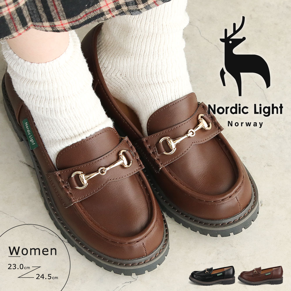 ビットローファー レディース 痛くない ローファー レディース モカシン カジュアルシューズ 3センチヒール ローヒール おしゃれ ノルディックライト 黒 ブラ...