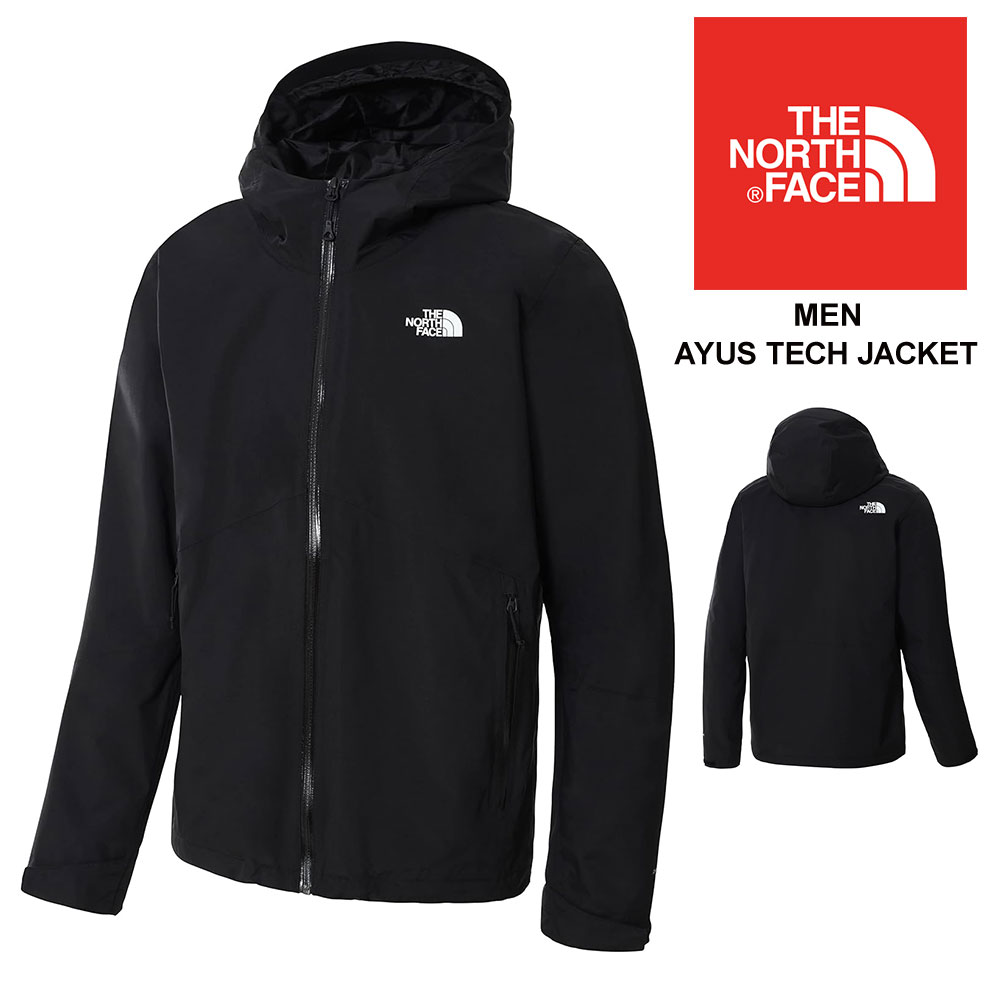 THE NORTH FACE ザノースフェイス ジャケット メンズ 完全防水 通気 防風 アウトドア キャンプ トレッキング 山登り 登山 黒 ブラック M AYUS TECH JACKET EU NF0A7R2V