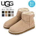 アグ ムートンブーツ レディース クラシックミニ2 CLASSIC MINI II 本革 スエード シープスキン ugg ブーツ 撥水 防汚 ショートブーツ ぺたんこ カジュアル 歩きやすい 黒 ブラック ブラウン グレー ネイビー ベージュ スノーブーツ 1016222 送料無料