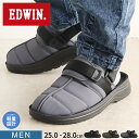 EDWIN エドウィン メンズ クロッグ サンダル メンズ クロッグシューズ メンズ サボ サンダル つっかけ リップストップナイロン オフィス履き スリッパ クロッグサンダル 軽い 耐摩耗性 破れにくい 裂けにくい ワンマイルシューズ アウトドア キャンプ 冬サンダル 冬サン 5127