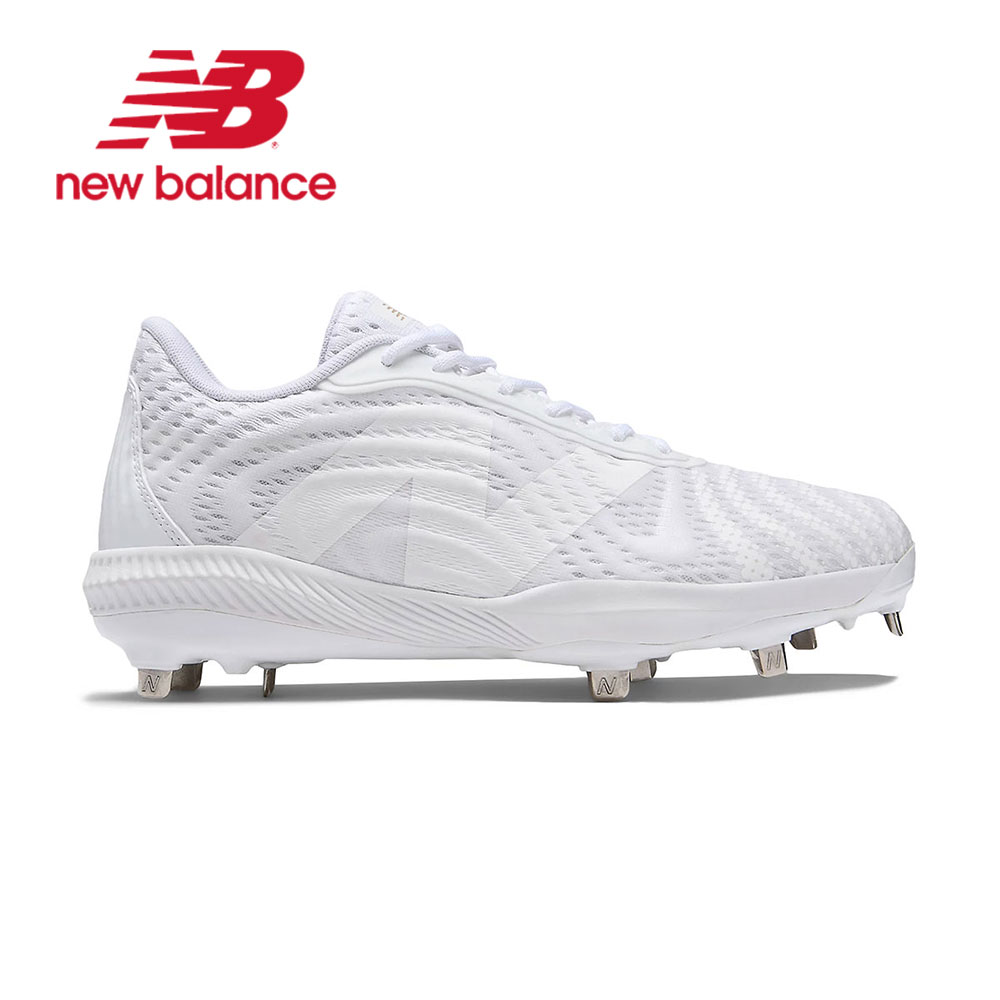 ニューバランス 野球 ベースボール スパイク メンズ レディース ジュニア 靴 シューズ 運動靴 野球スパイク 部活 紐靴 メタル ブレード ホワイト 白 Fu...