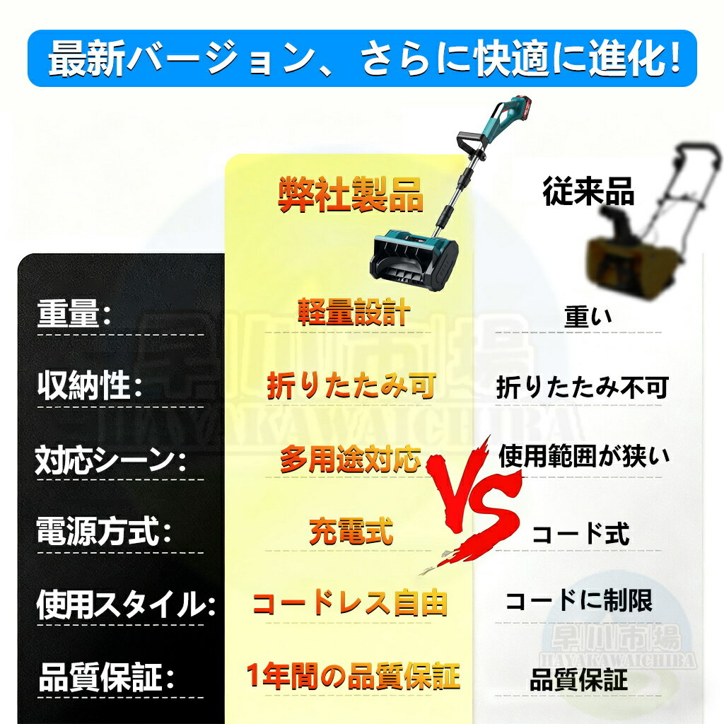 【2026年新登場】【楽天1位】除雪機 電動除雪機 充電式 コードレス除雪機 電動 ス...