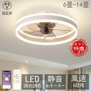 シーリングファンライト 調光調色 led 薄型 北欧 リモコン操作 シーリングファン dcモーター 小型 6畳 8畳 10畳 12畳 空気循環 Bluetoot...