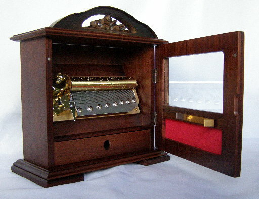 最高級高音質72弁立型オルゴール「ウォールナット」