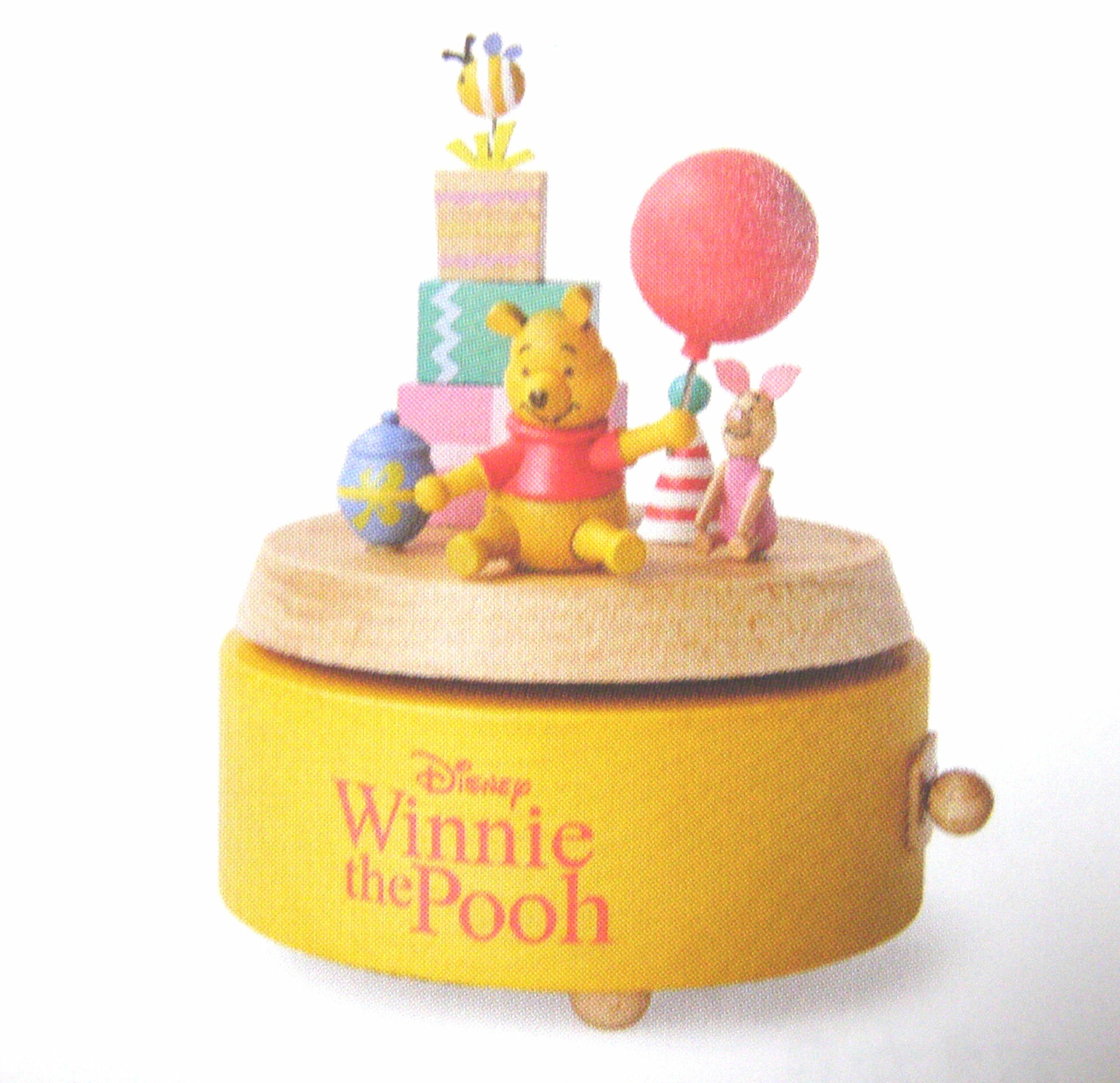 【NEW】ディズニーWinnie The Pooh/オルゴールプレゼント木製からくりミッキーオルゴール「曲目：Winnie The Pooh」