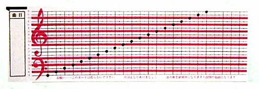 〔別売〕オルガニート20演奏用五線