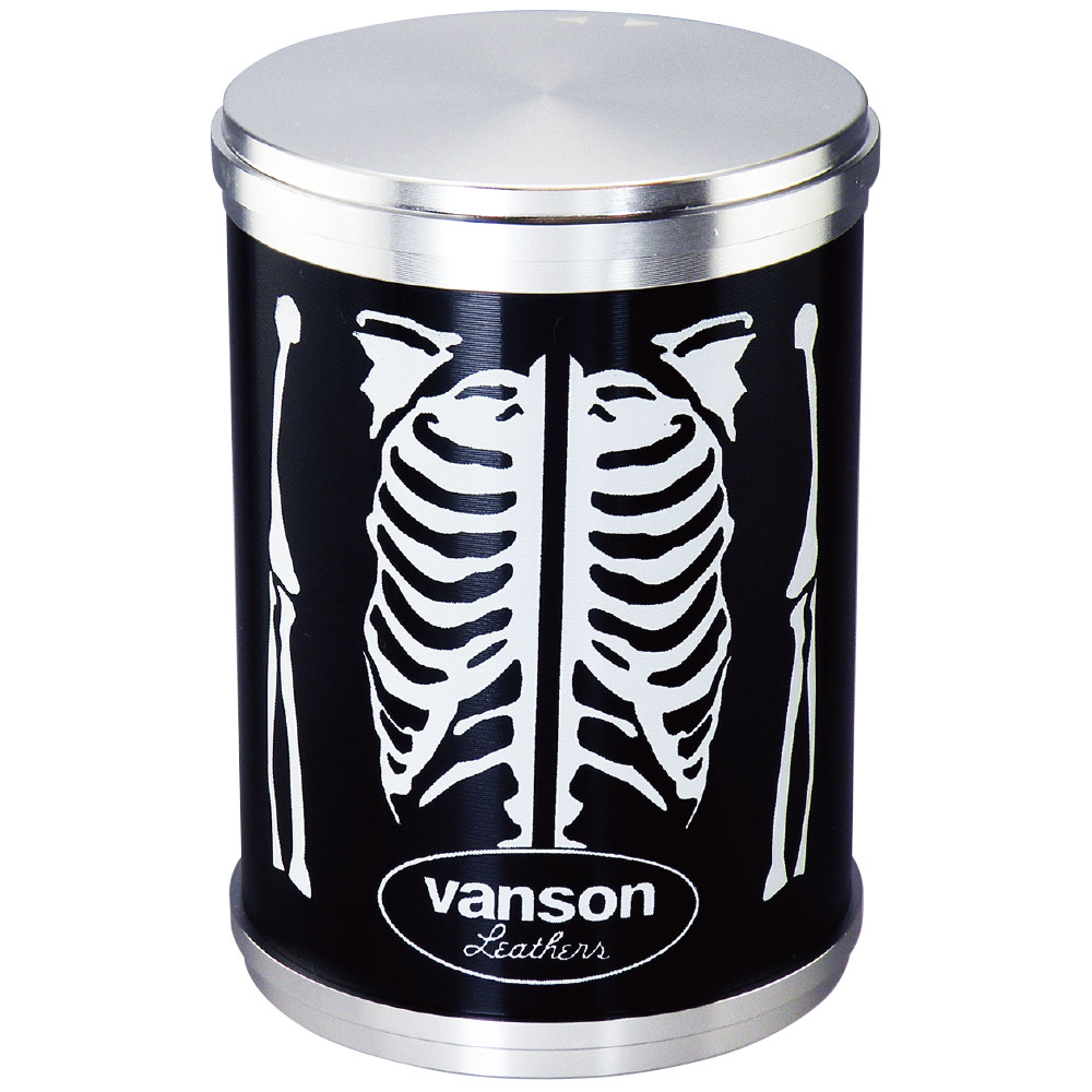 vanson アッシュシリンダーBIG 卓上灰皿 ボーン ブランド バンソン かっこいい おしゃれ ブラック 黒 インテリア タバコ 雑貨 喫煙具 プレゼント ...