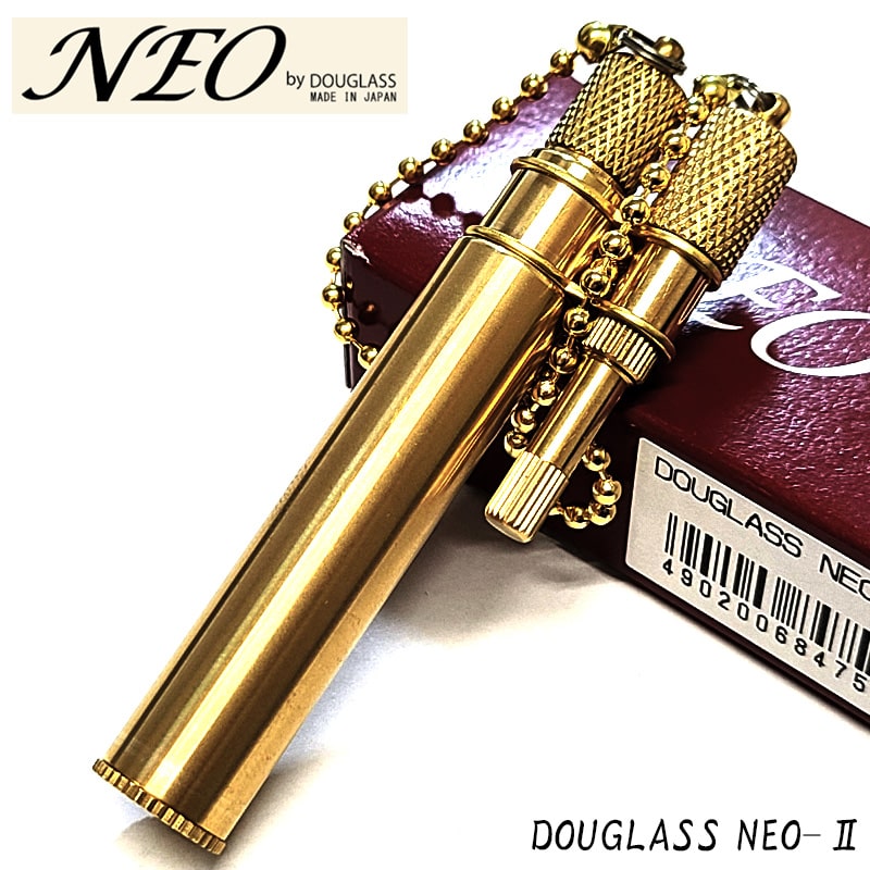 オイルライター ダグラス 日本製 NEO タイプ2 生活防水 DOUGLASS ネオ ブラス フリント 東京パイプ ゴールド メンズ かっこいい レトロ おしゃ...