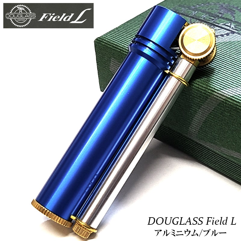 オイルライター 日本製 ダグラス フィールド L アルミニウム ブルー おしゃれ 東京パイプ DOUGLASS フリント 生活防水仕様 アウトドア かっこいい ...