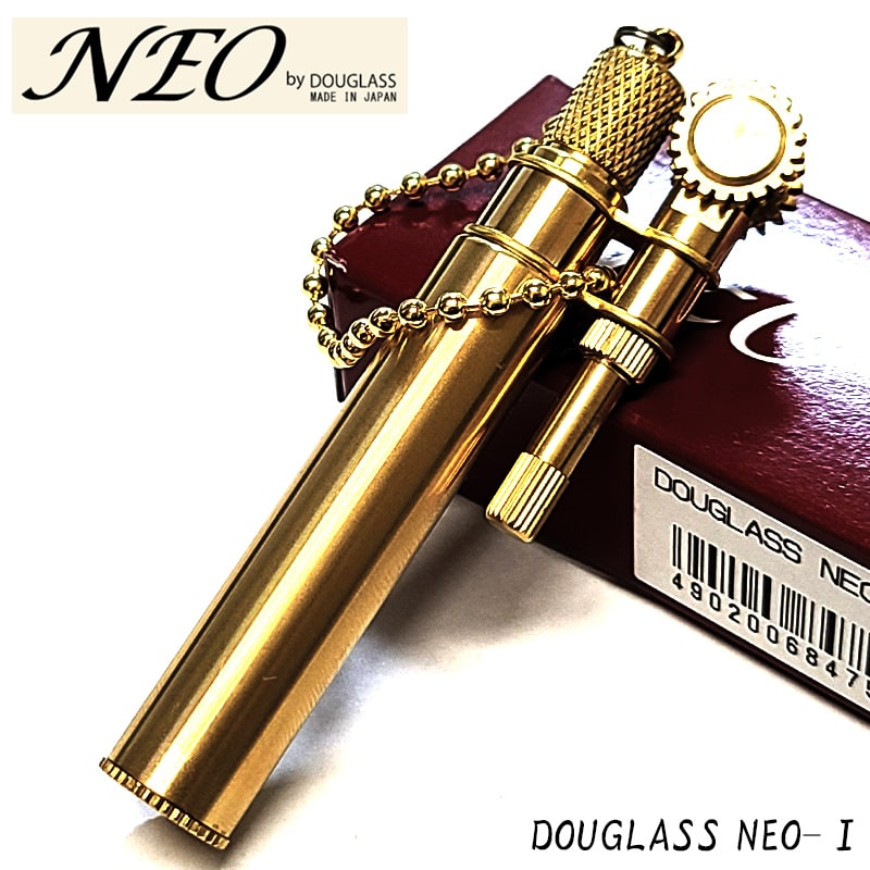 オイルライター ダグラス NEO タイプ1 ブラス 日本製 DOUGLASS ネオ レトロ フリント 東京パイプ ゴールド かっこいい おしゃれ メンズ プレゼ...