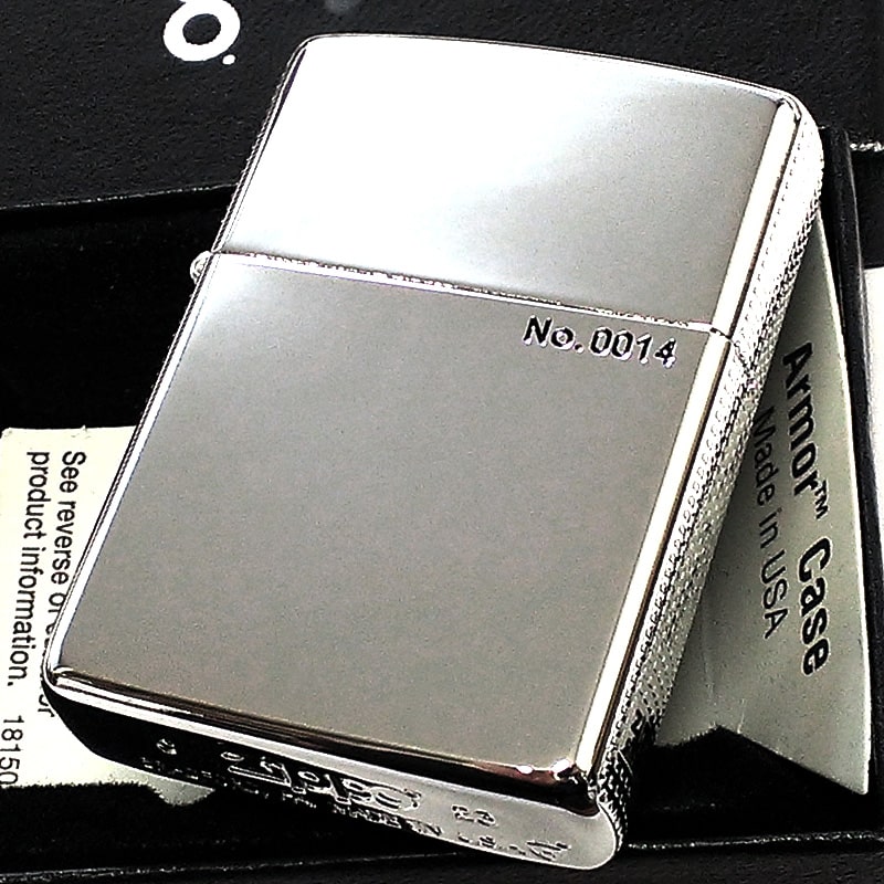 楽天Zippoタバコケース 喫煙具のハヤミZIPPO ライター アーマー 限定 3面細密加工 側面ドット＆ロゴ シルバー ジッポ かっこいい 高級 シリアルNo入り 美しい シンプル おしゃれ ギフト SIDE DOT＆LOGO 銀 メンズ レディース プレゼント