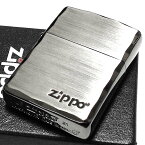 【ポイント5倍】ZIPPO ライター アーマー ジッポ 重厚 シンプル ロゴ シルバーサテン＆ブラック 両面コーナー彫刻 黒銀 渋い 動画有り かっこいい おしゃれ ギフト プレゼント