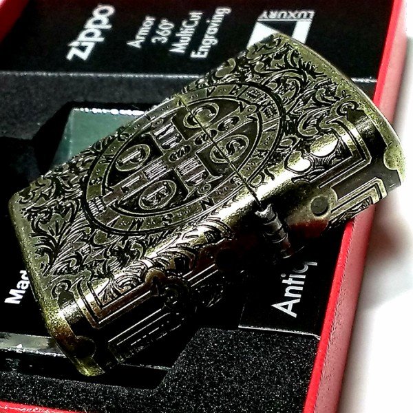 正規販売代理店 Zippo ライター アーマー ジッポ 4面連続彫刻 360 マルチカット アンティークブラス 映画コレクション ベネディクトデザイン 動画あり メンズ ギフト プレゼント 在庫あり 即納 Laboratoriorcf Com