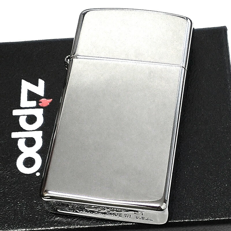 スリムＺｉｐｐｏ ZIPPO ライター スリム シンプル 無地 ジッポ シルバー 鏡面 かっこいい 銀 おしゃれ メンズ レディース プレゼント ギフト