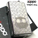 ZIPPO スリム ジッポ ライター フクロウ 細密エッチング 梟 彫刻 ニッケル鍍金 シルバー Metal Plate 可愛い メンズ レディース 動画有り ...