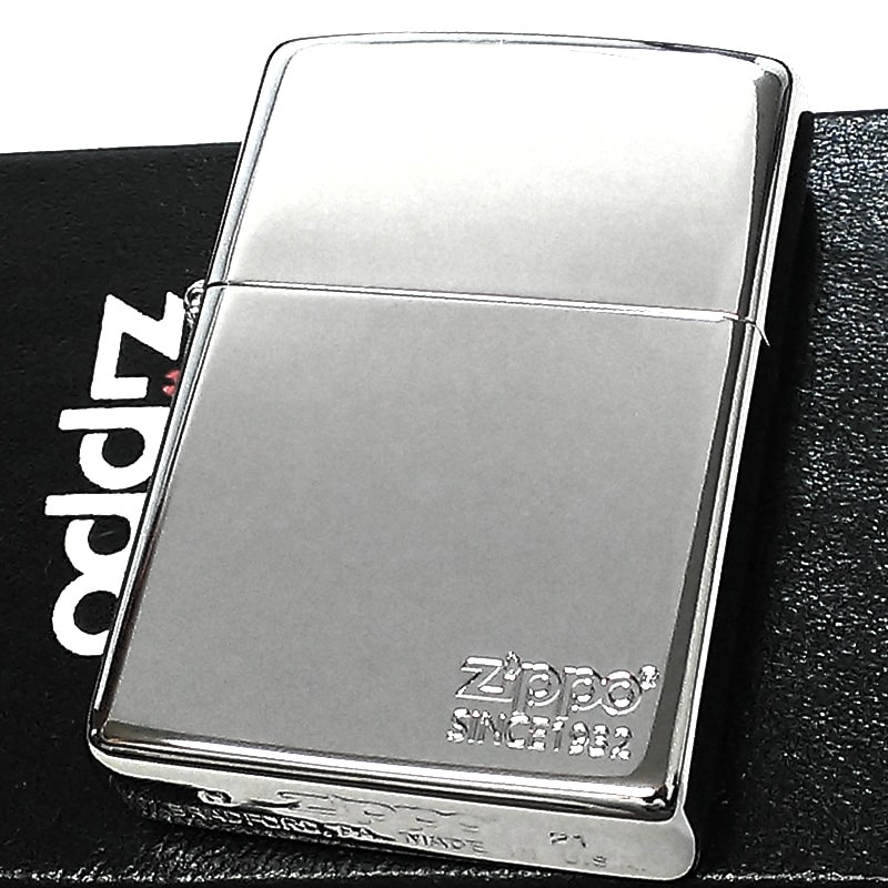 ZIPPO ライター 超鏡面 プラチナコーティング 銀 ジッポロゴ シルバーミラー エッチング彫刻 シンプル おしゃれ かっこいい メンズ レディース ギフト ...
