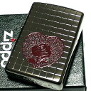 チタン・Zippo ZIPPO ライター ハート ローズ ジッポ ブラックニッケル ミラー仕上げ 黒 薔薇 チタンコーティング かわいい おしゃれ レディース 動画有り 女性 ギフト プレゼント