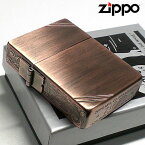 【ポイント5倍】ZIPPO 1935 ジッポ ライター 1935年復刻レプリカ カッパー 銅古美 3面アラベスク ダイアゴナルライン 唐草 彫刻 アンティーク 角型 3バレル 動画あり ギフト かっこいい 人気 プレゼント