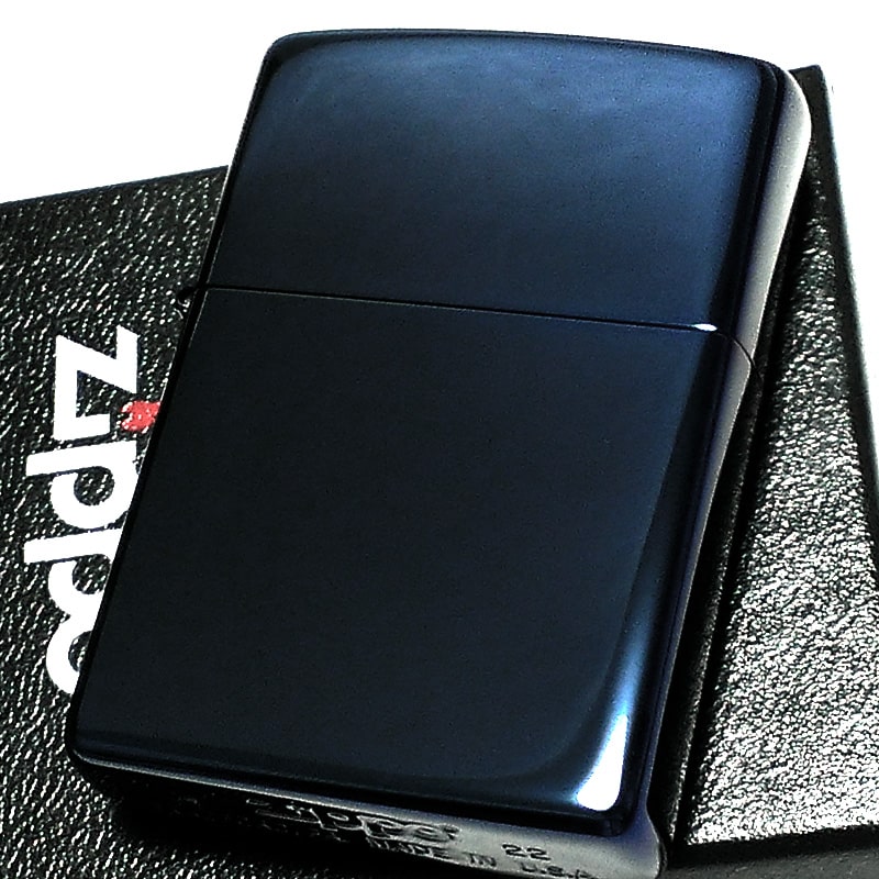 ZIPPO ライター ブルー チタンコーティング ジッポ 青 鏡面 シンプル かっこいい 無地 おしゃれ メンズ プレゼント ギフト