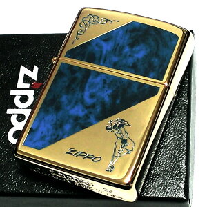 ジッポ ウィンディ ZIPPO ライター マーブルガール おしゃれ ゴールド＆ブルー エッチング彫刻 可愛い かっこいい メンズ プレゼント レディース ギフト