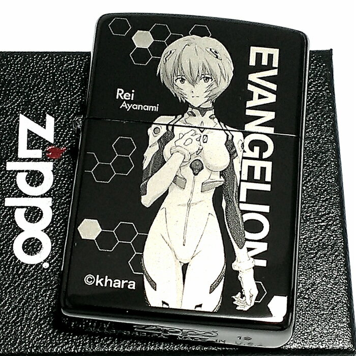 チタン・Zippo ZIPPO エヴァンゲリオン ジッポ ライター 綾波レイ 限定 シリアル入り ブラックチタンコート 新劇場版 かっこいい 黒 レーザー彫刻 アニメ メンズ レディース ギフト プレゼント 動画あり