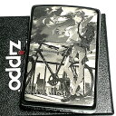 チタン・Zippo ZIPPO エヴァンゲリオン アスカ/自転車 ジッポ ライター 限定 シリアル入り ブラックチタンコート かっこいい 黒 レーザー彫刻 アニメ メンズ レディース ギフト プレゼント 動画あり