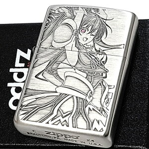 ZIPPO ライター アニメ デート・ア・ライブV 夜刀神十香 ジッポ かわいい 両面加工 キャラクター 彫刻 シルバーサテン 彫刻 おしゃれ 銀 メンズ レディース ギフト プレゼント