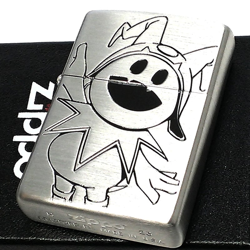 ZIPPO 真・女神転生V ジャックフロスト ジッポ ライター かわいい シルバー 両面加工 ゲーム キャラクター ロゴ デビル エッチング彫刻 ペルソナ 銀 メンズ おしゃれ ギフト プレゼント