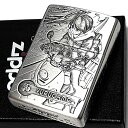 ZIPPO ライター ゆるキャン△ 孫☆ライダーズ シーズン3 ジッポー 彫刻 3面加工 シルバー 可愛い キャンプ アニメ キャラクター かわいい メンズ レ...