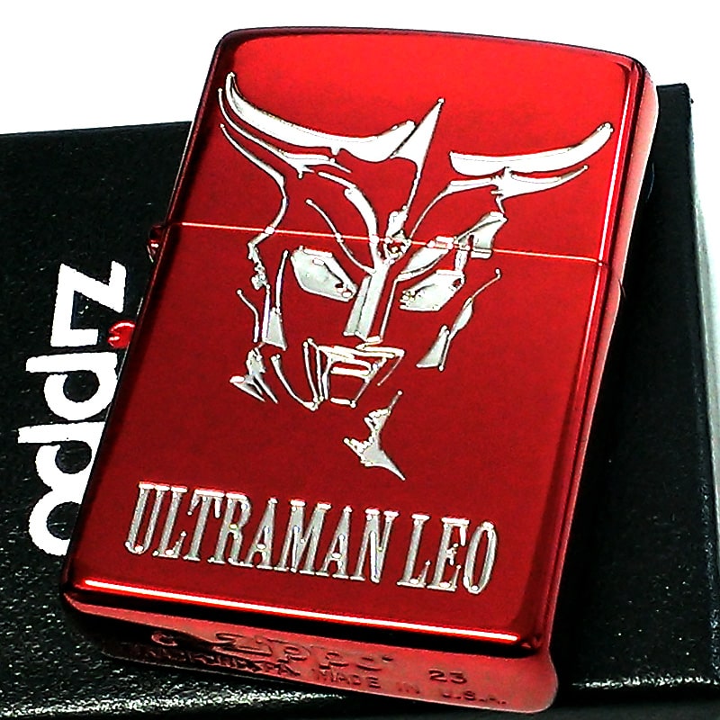 ZIPPO ウルトラマンレオ ジッポ ライター ウルトラマンシリーズ レジェンド 円谷プロ キャラクター レッド red エッチング イオンコートレッド 凹マスクNi 両面加工 赤 かっこいい コレクション おしゃれ メンズ 父の日 ギフト プレゼント