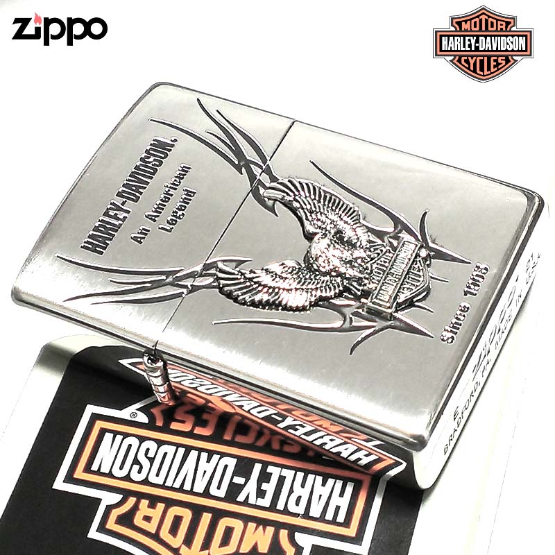 限定モデル zippo ZIPPO ライター ハーレーダビッドソン ジッポ イーグルメタル シルバー 国内限定モデル かっこいい 鷲 おしゃれ メンズ 父の日 ギフト プレゼント 動画あり