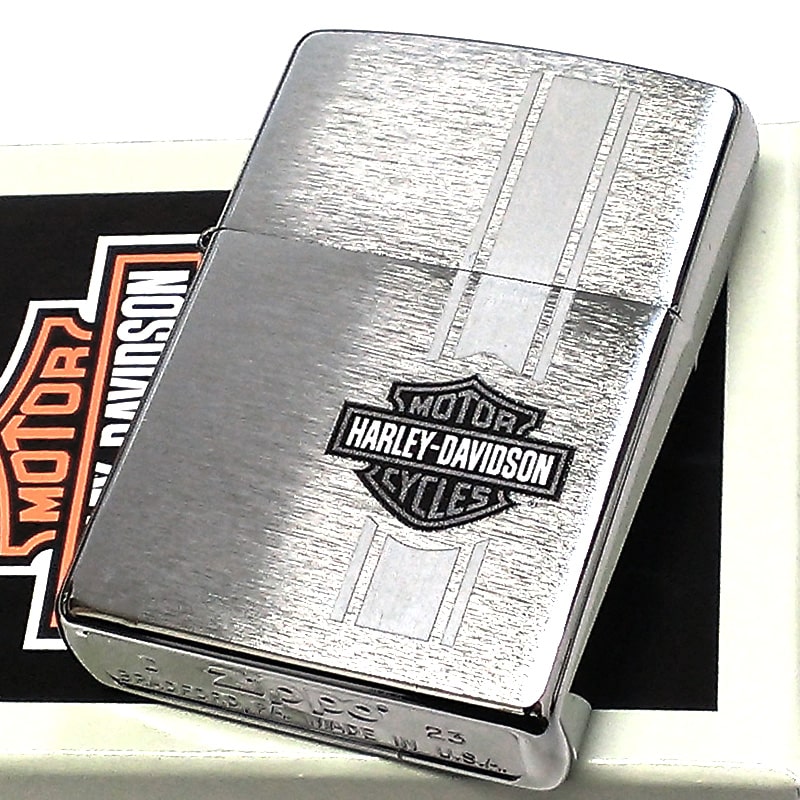 【ポイント10倍】ZIPPO ライター ハーレー ダビッドソン ジッポー ロゴ シルバー かっこいい シンプル 渋い おしゃれ メンズ プレゼント ギフト