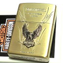 限定モデル zippo ZIPPO ライター ハーレーダビッドソン ジッポ イーグルメタル アンティークゴールド ブラス 国内限定モデル かっこいい 鷲 おしゃれ メンズ ギフト プレゼント 動画有り