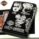 【ポイント10倍】ZIPPO ハーレー ダビッドソン ジッポ ライター HARLEY-DAVIDSON バイク 歴代エンジン マットブラック かっこいい 彫刻 ...