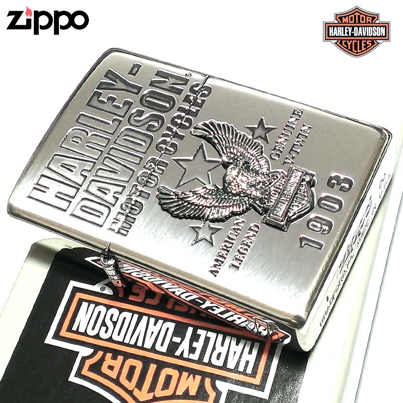 限定モデル zippo ZIPPO ライター ハーレーダビッドソン ジッポ イーグルメタル シルバー 国内限定モデル かっこいい 鷲 おしゃれ メンズ ギフト プレゼント 動画あり