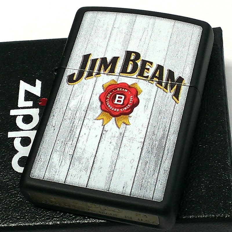 ZIPPO ライター JIM BEAM ジムビーム ジッポ ロゴ お酒 アメリカケンタッキー州 バーボンウイスキー かっこいい おしゃれ バー メンズ レディー...