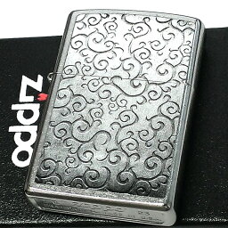 ZIPPO ライター 唐草柄 おしゃれ シルバー ジッポ Vines Design ジッポ ストリートクローム 渋い メンズ 銀 シンプル かっこいい プレゼント ギフト