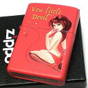 セクシーＺｉｐｐｏ 【ポイント10倍】ジッポ ライター セクシー LittleDevil 悪魔 マットレッド 女性 Devil ZIPPO プリント 艶消し赤 鮮やか レディース メンズ プレゼント ギフト