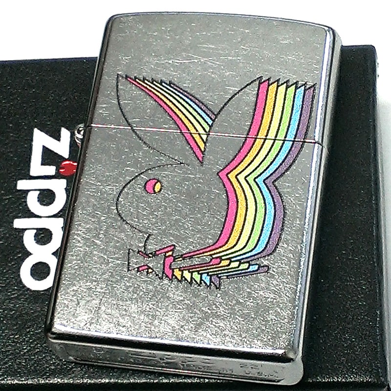 PLAYBOYジッポ ZIPPO ライター おしゃれ プレイボーイ シルバー PLAYBOY ジッポ 銀 ラビットヘッド かわいい かっこいい 可愛い メンズ プレゼント レディース ギフト