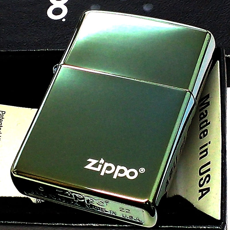 チタン・Zippo ZIPPO ライター ティールグリーン おしゃれ ジッポ ロゴ チタン加工 緑 シンプル かっこいい 高級感 美しい メンズ レディース プレゼント 父の日 ギフト