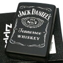 ジッポ ライター ZIPPO ジャックダニエル マットブラック 艶消し JACK DANIELS かっこいい ロゴ 黒 おしゃれ 渋い メンズ ギフト プレゼン...