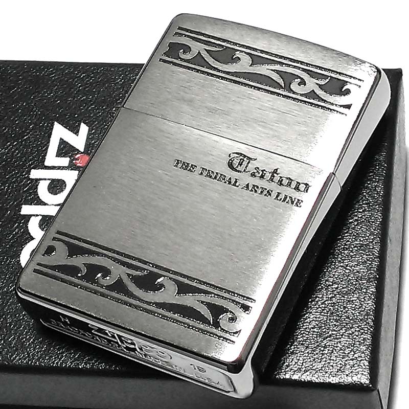 ZIPPO ライター THE TRIBAL ARTS LINE シルバー トライバル ジッポ かっこいい おしゃれ レディース メンズ ギフト プレゼント 動画あり