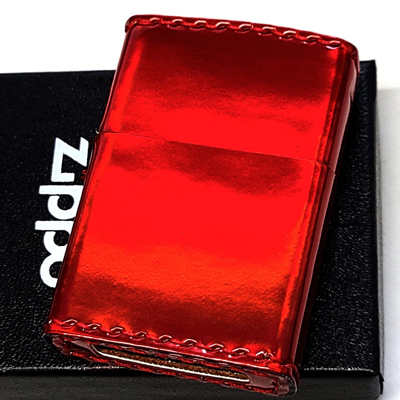 【スーパーSALE対象】ZIPPO ライター オーロラ ジッポ エナメル レッド おしゃれ 5面加工 赤 女性 綺麗 レディース かわいい メンズ ギフト プレ...