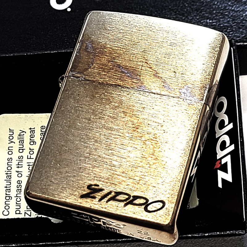 ZIPPO ライター かっこいい 1955年ジッポロゴ 旧書体 彫刻 ユーズドフィニッシュ ビンテージ加工 アンティーク おしゃれ 渋い メンズ ギフト プレゼ...