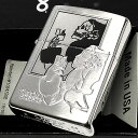 ZIPPO ライター ウインディ ミラー&ホラー シルバーサテン ウィンディガール ドクロ 鏡 ジッポ 銀 オカルト Windy エッチング 可愛い おしゃれ レディース メンズ ギフト プレゼント