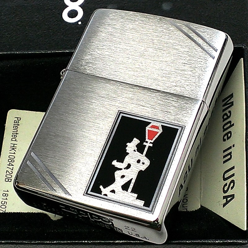 ZIPPO ドランカー オールドデザイン ジッポ ライター 酔っ払いおじさん シンプル 可愛い ドランク おしゃれ シルバー レトロ レディース 可愛い メンズ ギフト プレゼント